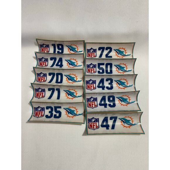 Vintage Miami Dolphins Lot- Dan Marino, toy Cars, 10 3M Stickers 90's 80's - Picture 2 of 16